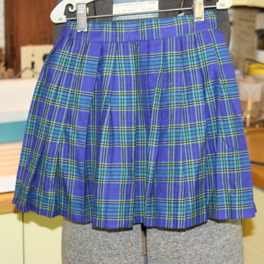 Plaid Girl's Pleated Skirt